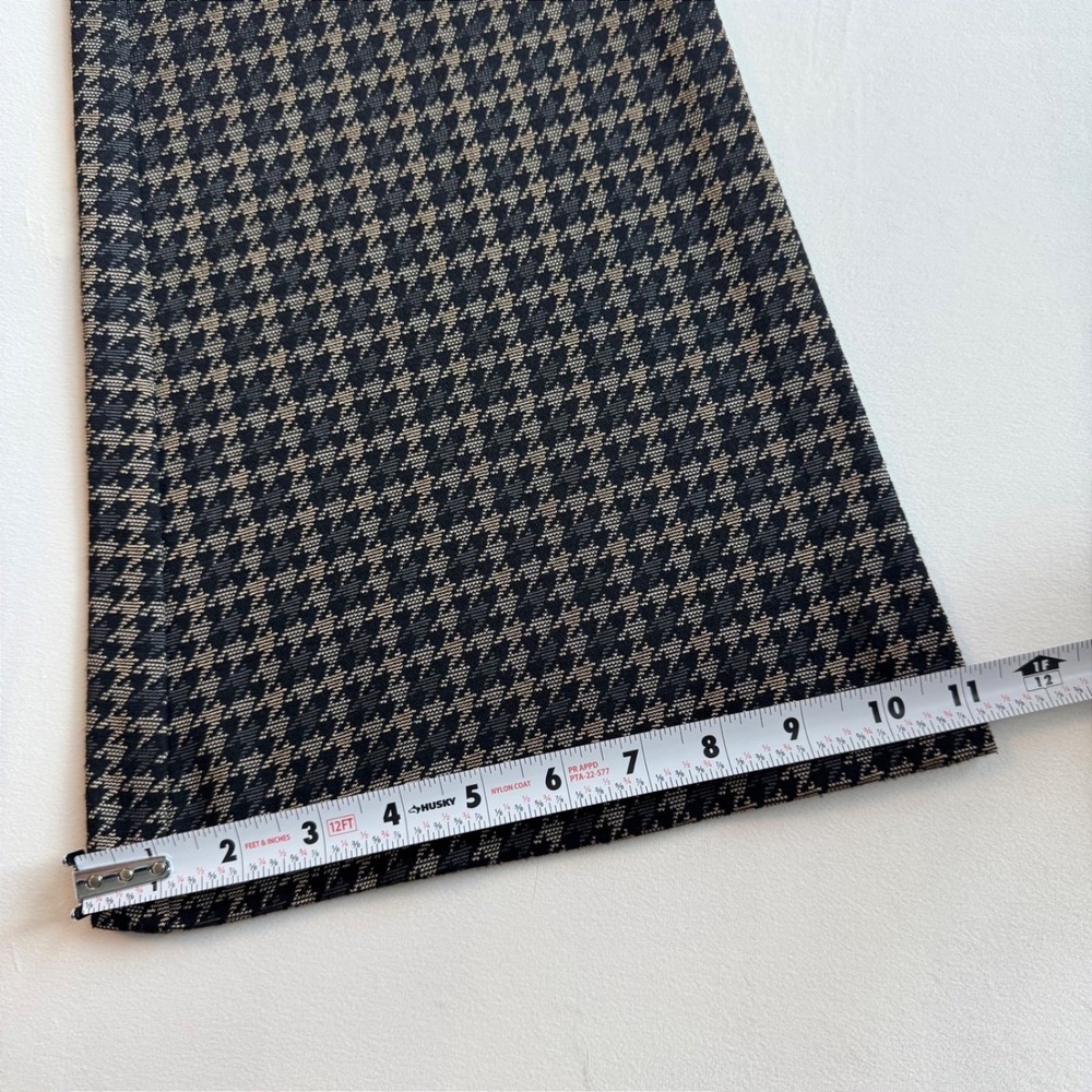Avenue Montaigne Bellini Starling Houndstooth Flare Pants Brown Black Size 10 - Picture 12 of 14